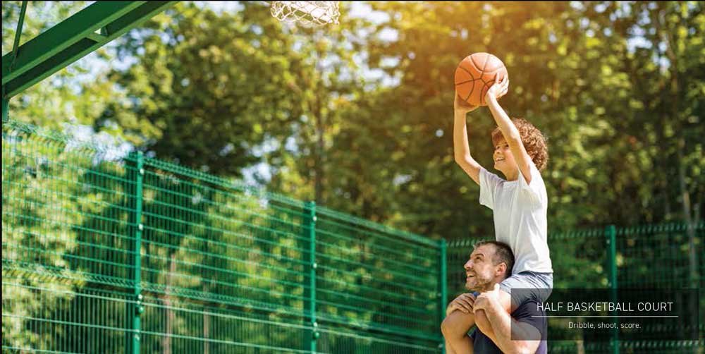 Half Basketball Court